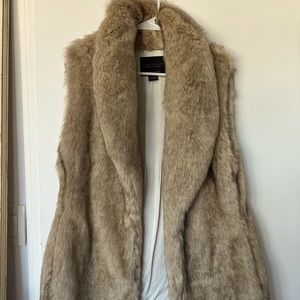 SANCTUARY Hollywood Faux Fur Vest in Fox